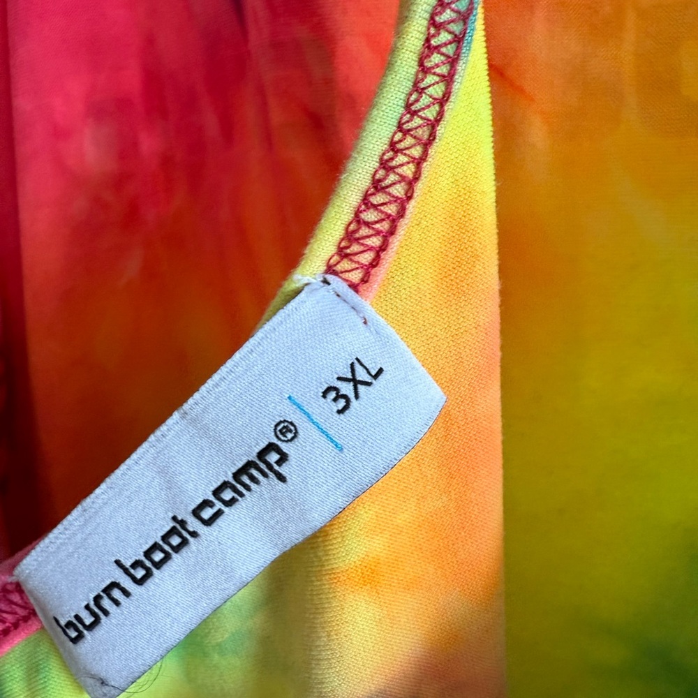 Burn Boot Camo neon Tie-Dye Tank Top - Picture 3 of 3